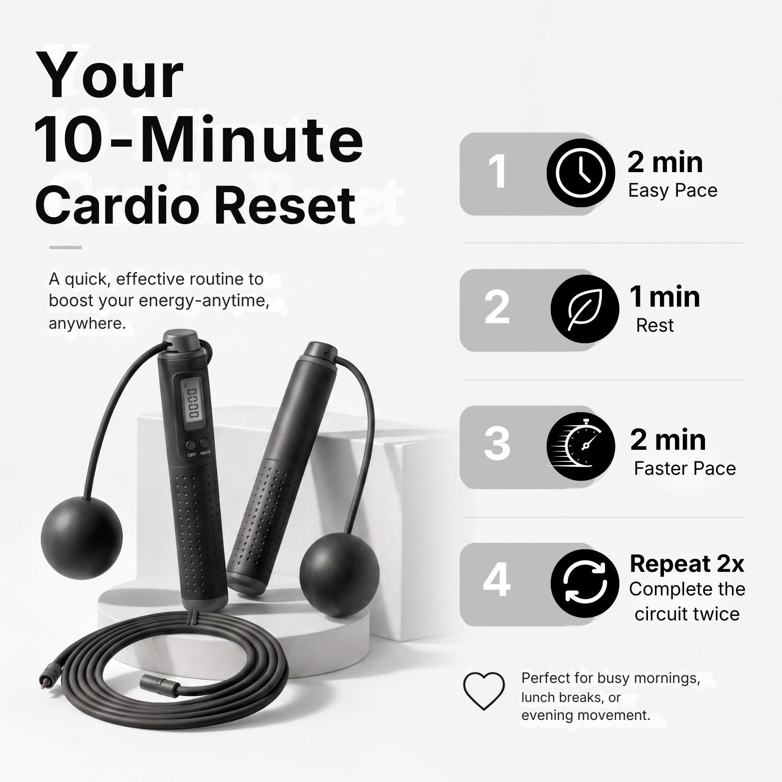 SkipEase™ | The 10-Minute Cardio Kit