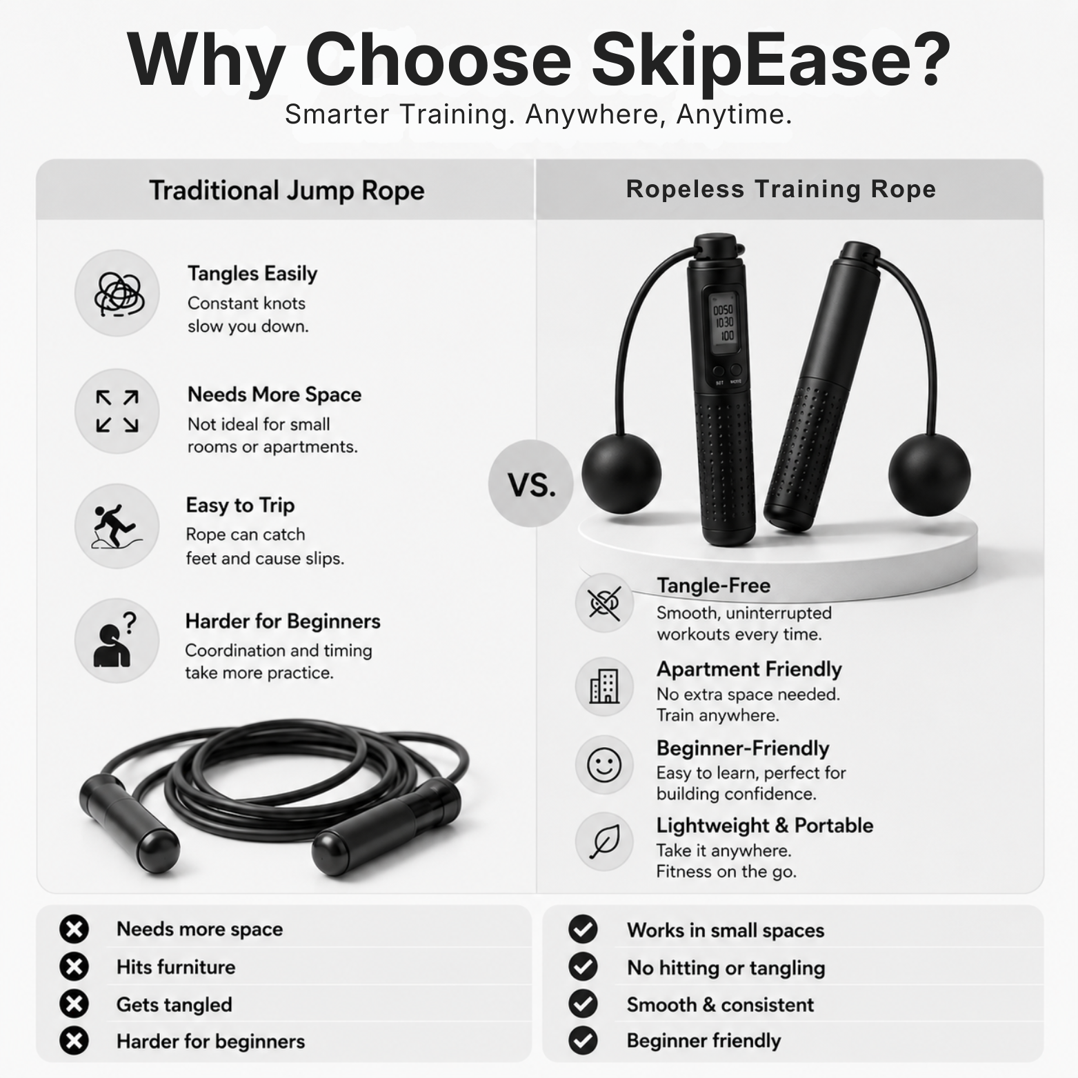SkipEase™ | The 10-Minute Cardio Kit
