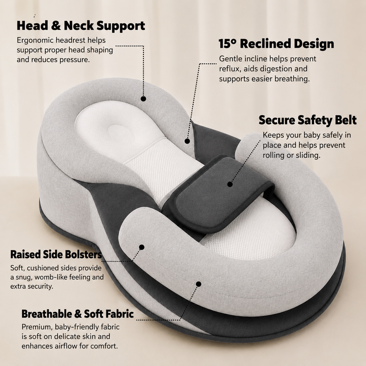 LittleNest™ Premium Baby Sleep Lounger