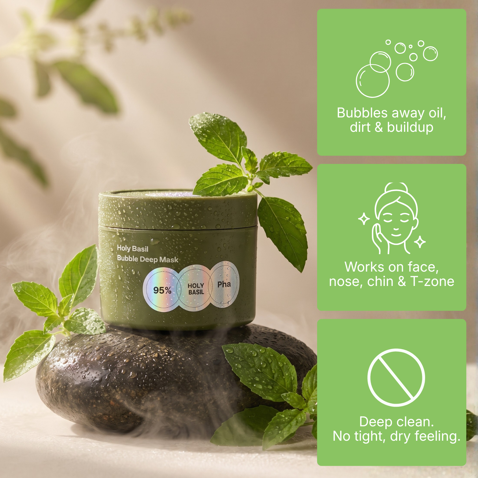 Holy Basil Bubble Mask™