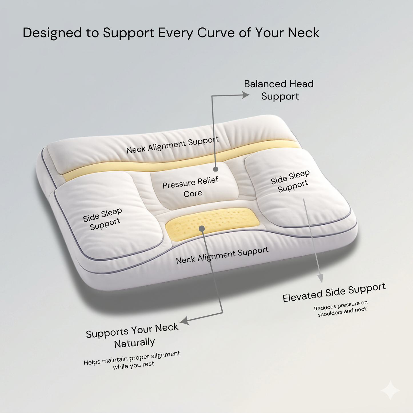 Aluxe Adapt Pillow